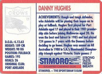 1991 Scanlens Stimorol #157 Danny Hughes Back